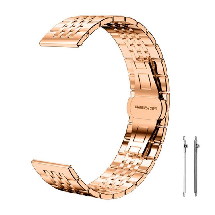 xDfind Seven-bead Solid Stainless Steel Watch Band, 14mm, 18mm, 20mm, 22mm