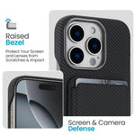 Carbon Fiber MagSafe Magnetic Card Holder Phone Case, For iPhone 13, For iPhone 12, For iPhone 12 Pro Max, For iPhone 12 Pro