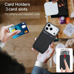 Carbon Fiber MagSafe Magnetic Card Holder Phone Case, For iPhone 17 Pro Max, For iPhone 17 Pro, For iPhone 17, For iPhone Air, For iPhone 16 Pro Max, iPhone 16 Pro, For iPhone 16 Plus, For iPhone 16, For iPhone 15 Pro Max