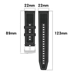 xDfind Hybrid Nylon Braid Silicone Watch Band, 20mm For COROS Pace 2 / Apex 2 42mm