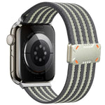 Mecha Armor Magnetic Buckle Nylon Watch Band, For Apple Watch 46mm / 49mm / 45mm / 44mm, For Apple Watch 42mm / 41mm / 40mm / 38mm