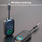 BR08T 2 in 1 Car Bluetooth AUX Receiver Transmitter Bluetooth Audio Adapter, BR08T