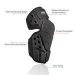 GHOST RACING GH-HX03 1 Pair Motorcycle Protective Gear Kevlar Racing Cold-proof Windproof Knee Pads, With Plush Pad, No Plush Pad