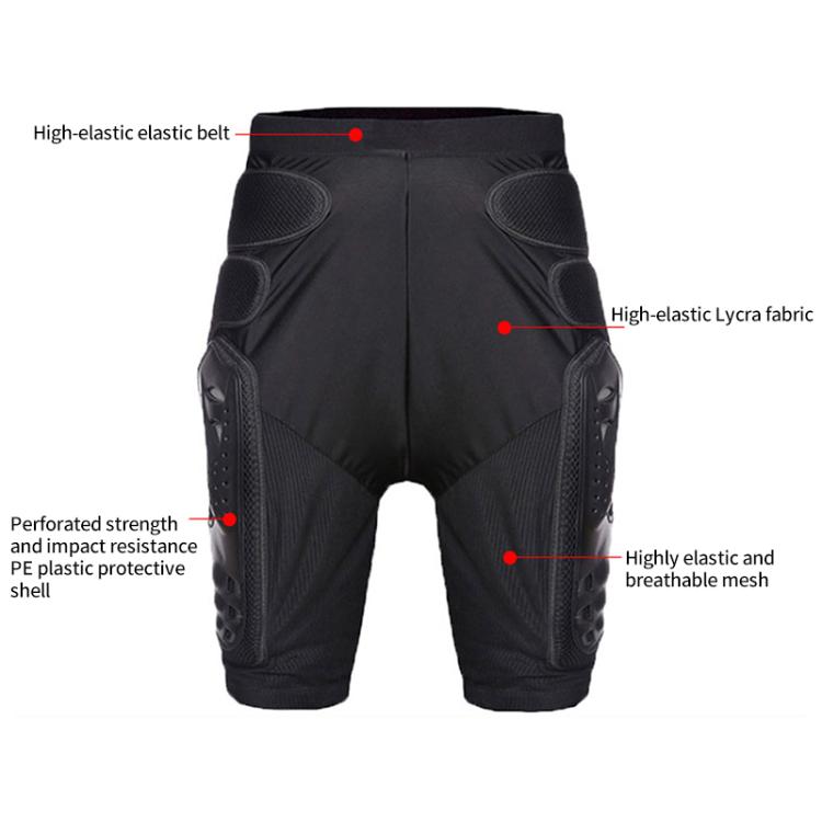 GHOST RACING K062 Off-road Motorcycle Armor Pants Racing Riding Anti-fall Hip Protector, S, M, L, XL, XXL