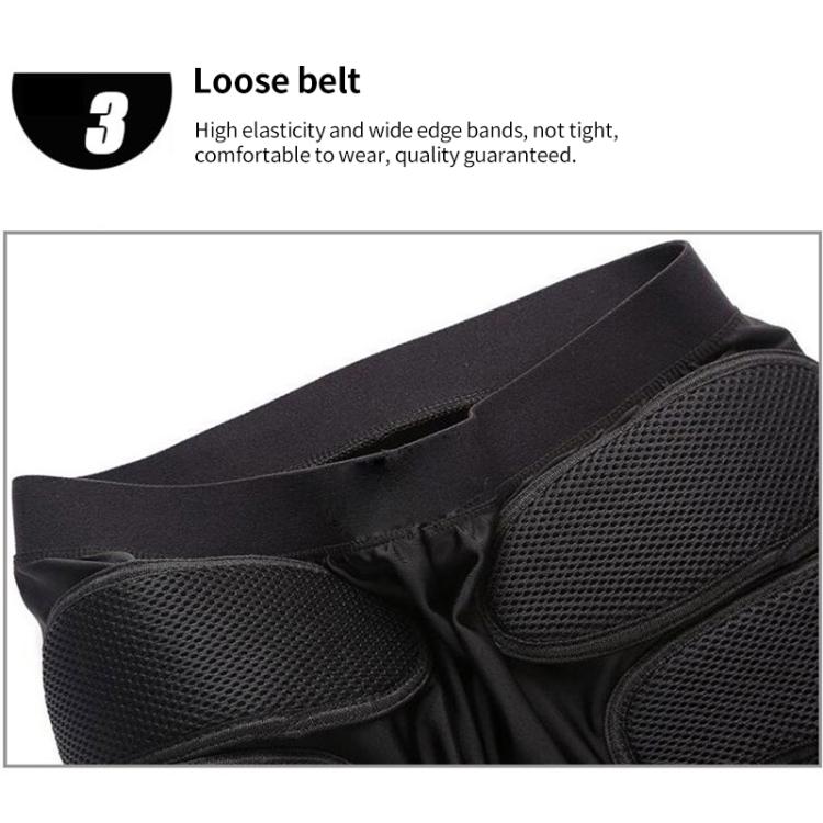 GHOST RACING K062 Off-road Motorcycle Armor Pants Racing Riding Anti-fall Hip Protector, S, M, L, XL, XXL