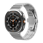 xDfind One-bead Bamboo Solid Stainless Steel Watch Band, For Samsung Galaxy Watch8 / Wacth8 Classic 22mm, For Samsung Galaxy Watch 7 / 6 / 5 / FE 20mm, For Samsung Galaxy Fit3 SM-R390 18mm