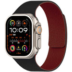 xDfind Litchi Texture Magnetic Silicone Watch Band, For Apple Watch 42 / 44 / 45 / 46 / 49mm, For Apple Watch 38 / 40 / 41 / S10 42mm