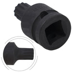 Brake Pad Screw Disassembly Tool Screw Removal Sleeve 14mm Triple Square XZN Socket for Volkswagen / Audi