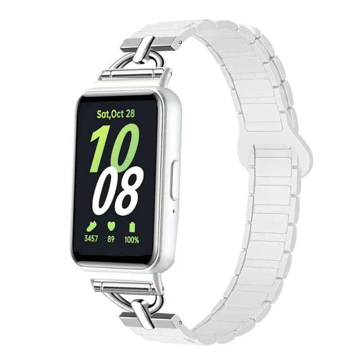 D-shaped Tri-beads Magnetic Silicone Watch Band, For Samsung Galaxy Fit3