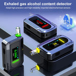 D2000 HD IPS Screen Portable Blow-Type High-Precision Alcohol Content Tester, D2000