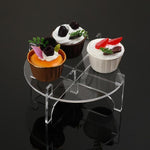 YX171 Acrylic Drink Dispenser Beverage Holder Cakes Stand, 19x19x8cm, 22x22x12cm