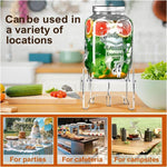 YX171 Acrylic Drink Dispenser Beverage Holder Cakes Stand, 19x19x8cm, 22x22x12cm