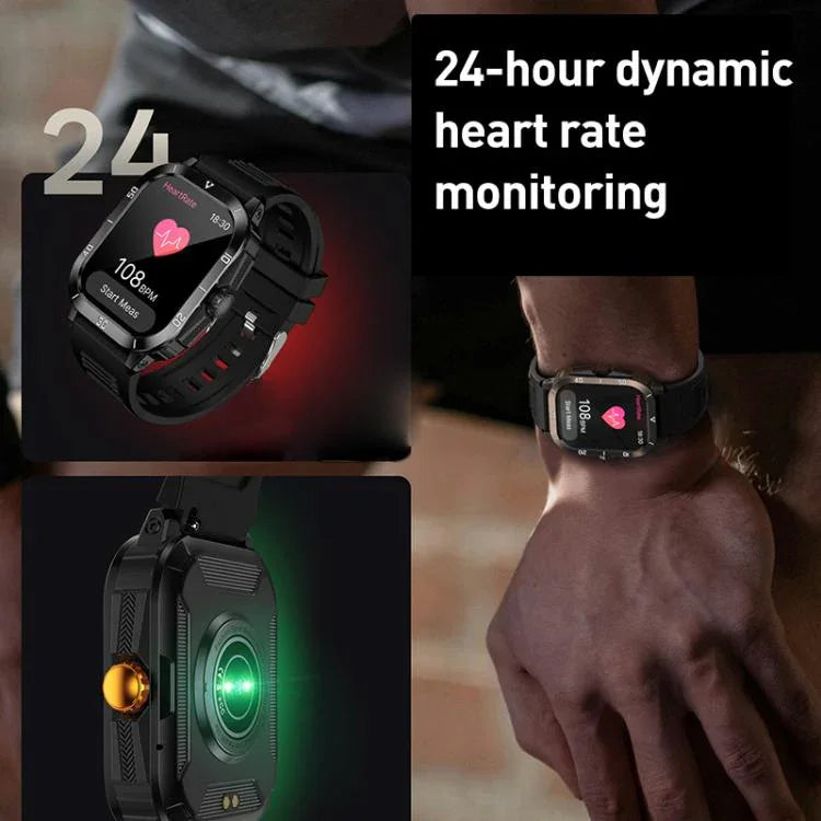 C50 Pro 2.19 inch TFT Screen BT Outdoor Sports Smart Watch Support Heart Rate Monitoring