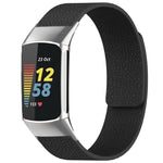 xDfind Litchi Texture Magnetic Silicone Watch Band, For Fitbit Charge 5 / Charge 6, For Fitbit Versa 4/Versa3/Sense2/Sense, For Fitbit Luxe / Special Edition, For Fitbit Inspire 2 / Ace 3, For Fitbit Charge 4 / Charge 3