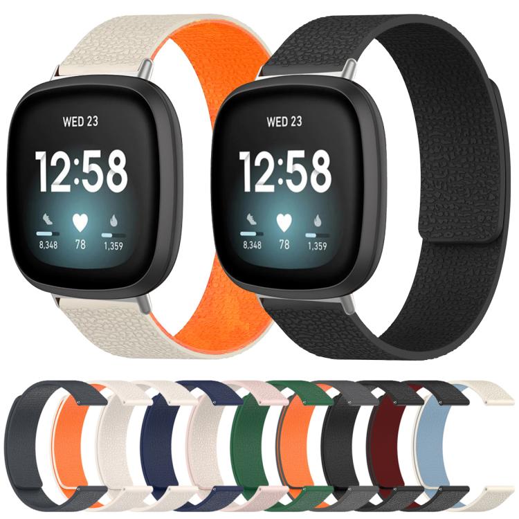 xDfind Litchi Texture Magnetic Silicone Watch Band, For Fitbit Charge 5 / Charge 6, For Fitbit Versa 4/Versa3/Sense2/Sense, For Fitbit Luxe / Special Edition, For Fitbit Inspire 2 / Ace 3, For Fitbit Charge 4 / Charge 3