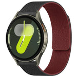 xDfind Litchi Texture Magnetic Silicone Watch Band, For Samsung Galaxy Watch Ultra/Ultra 2025, For Samsung Galaxy Watch8 / 8 Classic, For Samsung Galaxy Watch 7 / 6 / 5 / FE, For Samsung Galaxy Fit3 SM-R390