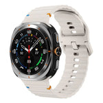 xDfind Wave Stitching Silicone Watch Band, For Samsung Galaxy Watch Ultra 47mm / Ultra 2025