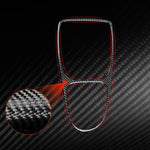 Carbon Fiber Car Gear Shift Frame Decorative Sticker for SEAT Leon 2005-2012, Left and Right Driver, Gear Shift Frame