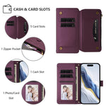 Butterfly Love Flower Multi-card Zipper Wallet Leather Phone Case, For iPhone 11 Pro Max, For iPhone 11, For iPhone 11 Pro, For iPhone X / XS, For iPhone XR, For iPhone XS Max