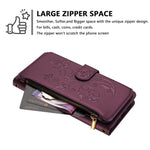 Butterfly Love Flower Multi-card Zipper Wallet Leather Phone Case, For iPhone 7 Plus / 8 Plus