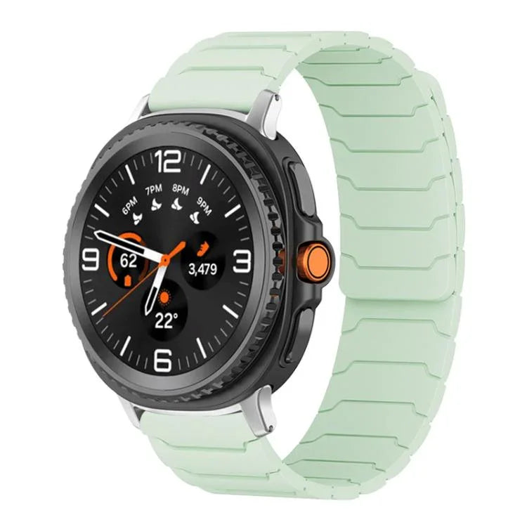 xDfind Magnetic Silicone Watch Band, For Samsung Galaxy Watch Ultra / Ultra 2025, For Samsung Galaxy Watch8 / 8 Classic, For Samsung Galaxy Watch 7 / 6 / 5 / FE