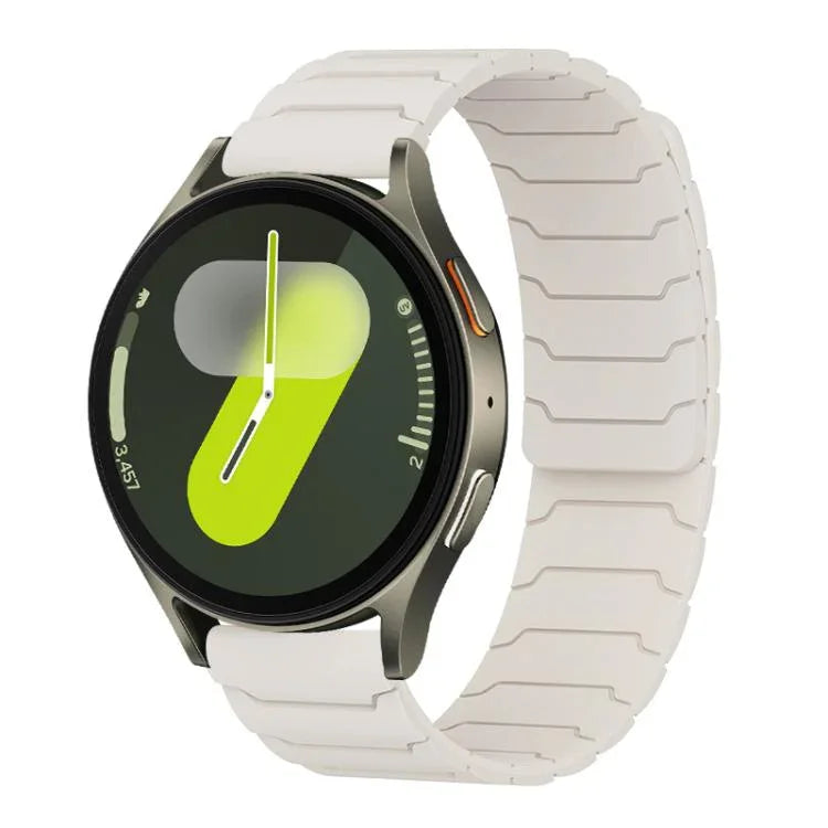xDfind Magnetic Silicone Watch Band, For Samsung Galaxy Watch Ultra / Ultra 2025, For Samsung Galaxy Watch8 / 8 Classic, For Samsung Galaxy Watch 7 / 6 / 5 / FE