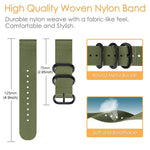 xDfind Ring Buckle Nylon Canvas Watch Band, For Huawei Watch Fit4 / Fit4 Pro / Fit3, For Huawei Watch D2