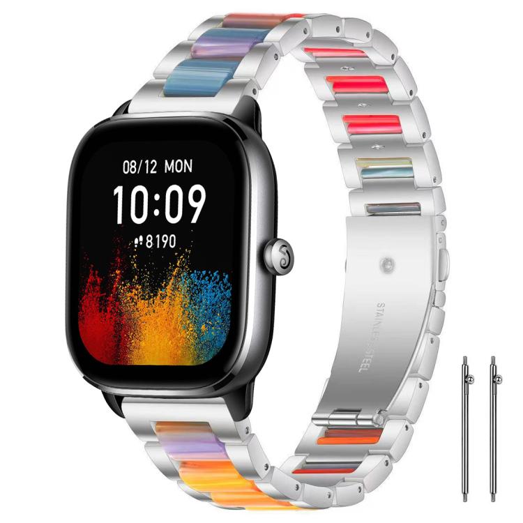 xDfind Three Beads Metal Resin Watch Band, 14mm, 18mm, 20mm, 22mm