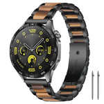 xDfind Three Beads Metal Resin Watch Band, 14mm, 18mm, 20mm, 22mm