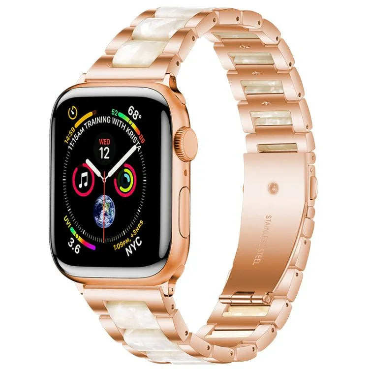 xDfind Three Beads Metal Resin Watch Band, For Apple Watch 42 / 44 / 45 / 46 / 49mm, For Apple Watch 38 / 40 / 41 / S10 42mm