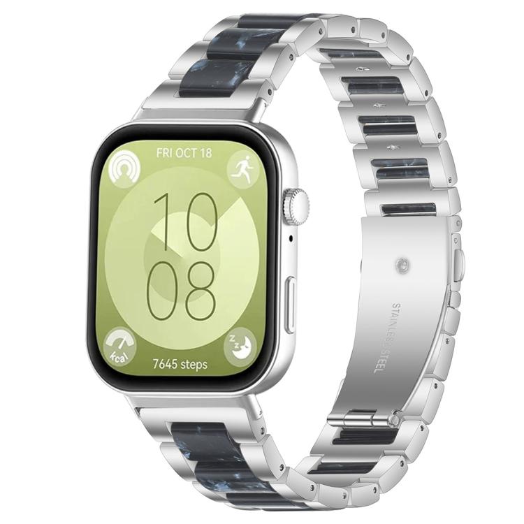 xDfind Three Beads Metal Resin Watch Band, For Huawei Watch Fit4 / Fit4 Pro / Fit3, For Huawei Band 10 / 9 / 8