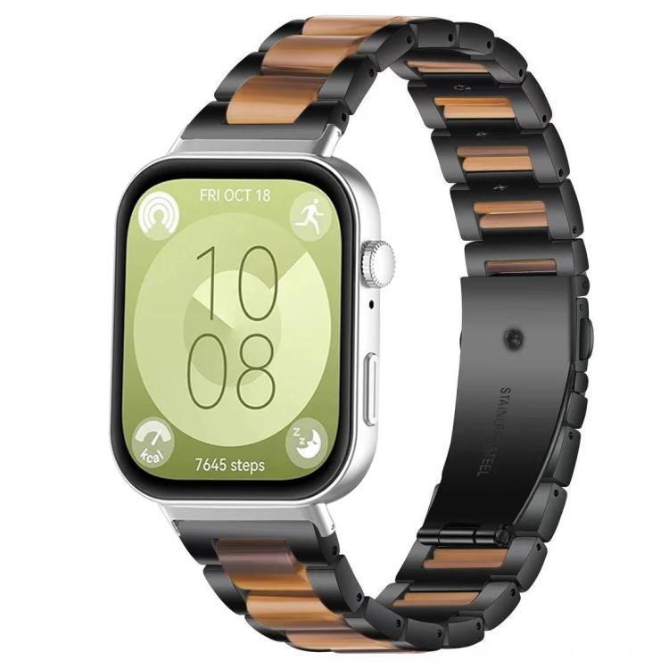 xDfind Three Beads Metal Resin Watch Band, For Huawei Watch Fit4 / Fit4 Pro / Fit3, For Huawei Band 10 / 9 / 8