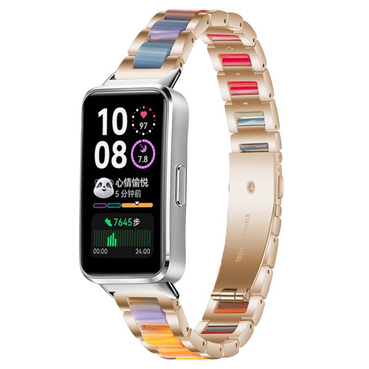 xDfind Three Beads Metal Resin Watch Band, For Huawei Watch Fit4 / Fit4 Pro / Fit3, For Huawei Band 10 / 9 / 8