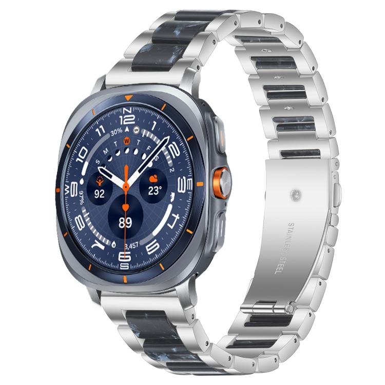 xDfind Three Beads Metal Resin Watch Band, For Samsung Galaxy Watch Ultra/Ultra 2025, For Samsung Galaxy Watch8 / 8 Classic, For Samsung Galaxy Watch 7 / 6 / 5 / FE