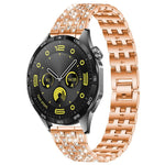 xDfind Five Beads Full Diamond Metal Watch Band, 20mm, 22mm, 18mm