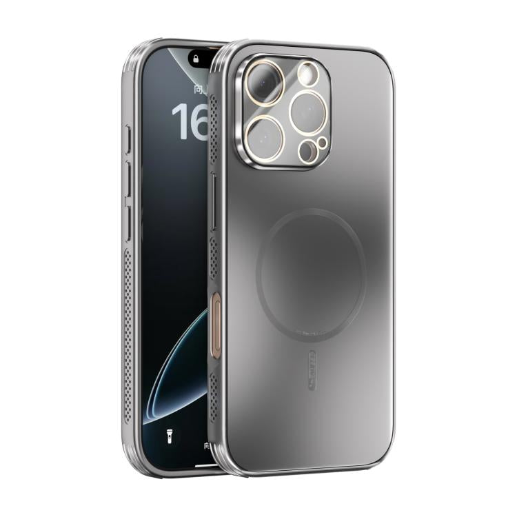 ABEEL Heat Dissipation Frosted MagSafe Phone Case with Lens Film, For iPhone 17e / 16e, For iPhone 17 Pro Max, For iPhone 17 Pro, For iPhone 17, For iPhone Air, For iPhone 16 Pro Max, For iPhone 16 Pro, For iPhone 16 Plus