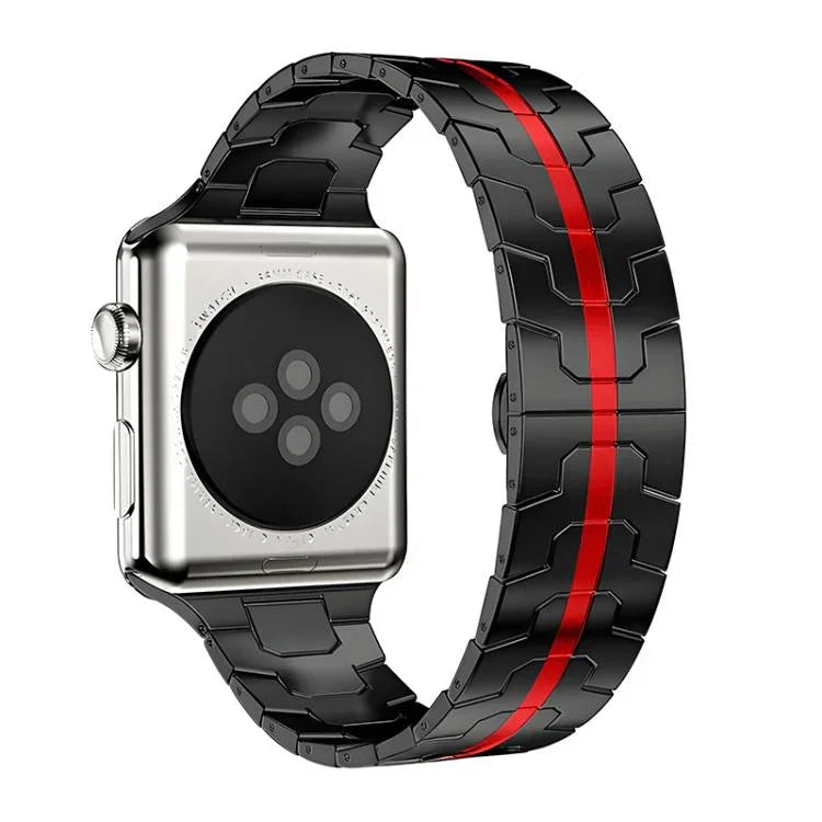 xDfind Butterfly Buckle Stainless Steel Watch Band, For Apple Watch 42 / 44 / 45 / 46 / 49mm, For Apple Watch 38 / 40 / 41 / S10 42mm
