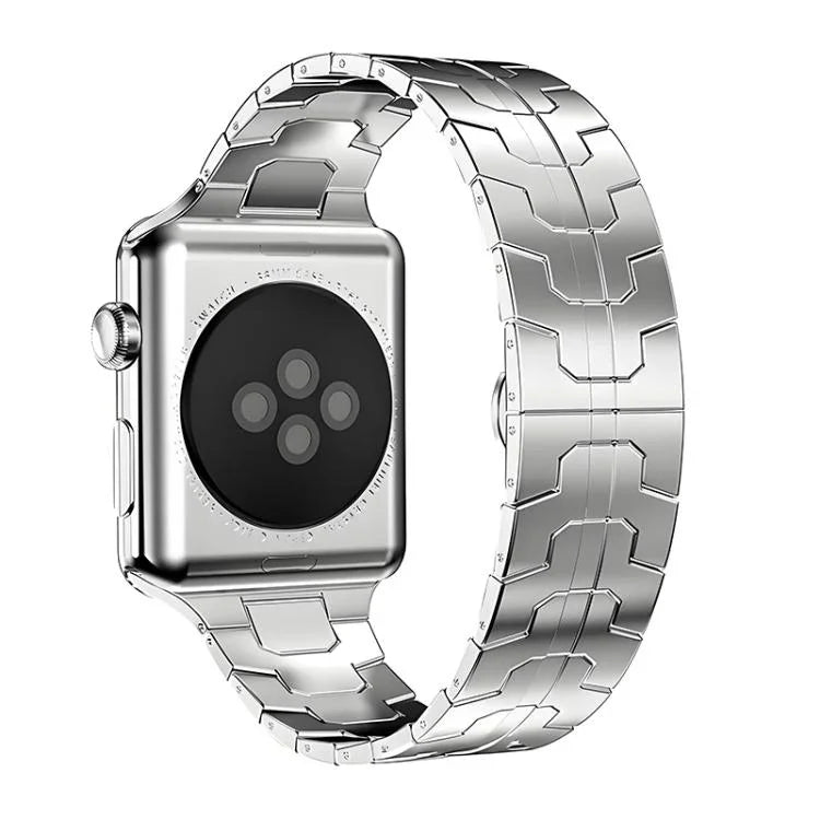 xDfind Butterfly Buckle Stainless Steel Watch Band, For Apple Watch 42 / 44 / 45 / 46 / 49mm, For Apple Watch 38 / 40 / 41 / S10 42mm