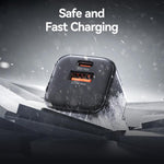 USAMS CC263 30W GaN USB-C / Type-C, USB Dual-port Mini Fast Charger, CC263