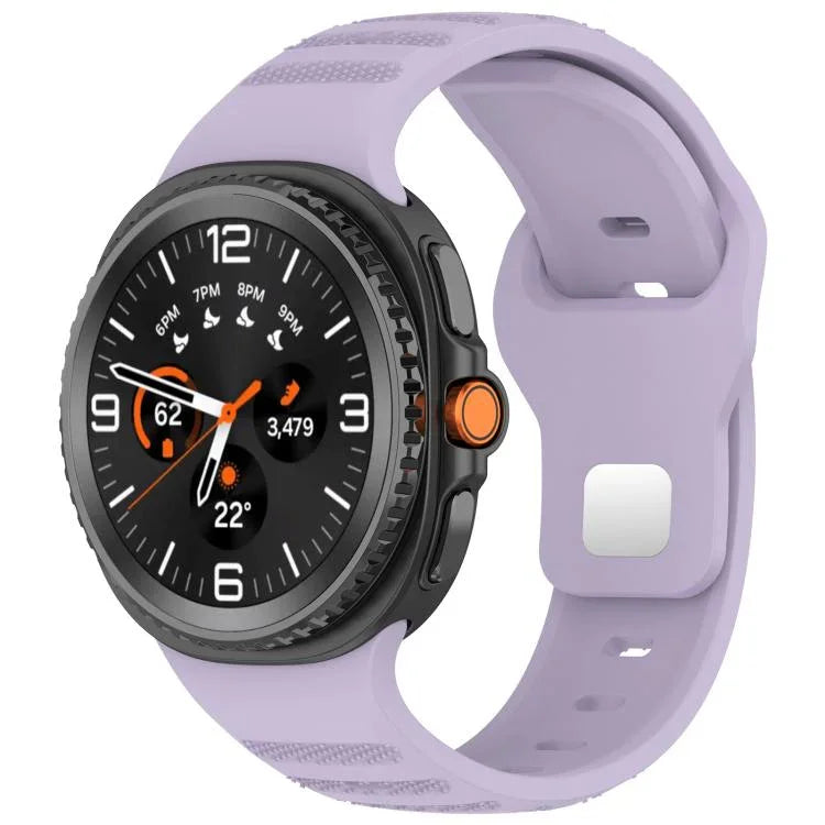 xDfind Round Dots Silver Stud Buckle Silicone Watch Band, For Samsung Galaxy Watch Ultra/Ultra 2025, For Samsung Galaxy Watch8 / 8 Classic