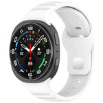 xDfind Round Dots Silver Stud Buckle Silicone Watch Band, For Samsung Galaxy Watch Ultra/Ultra 2025, For Samsung Galaxy Watch8 / 8 Classic