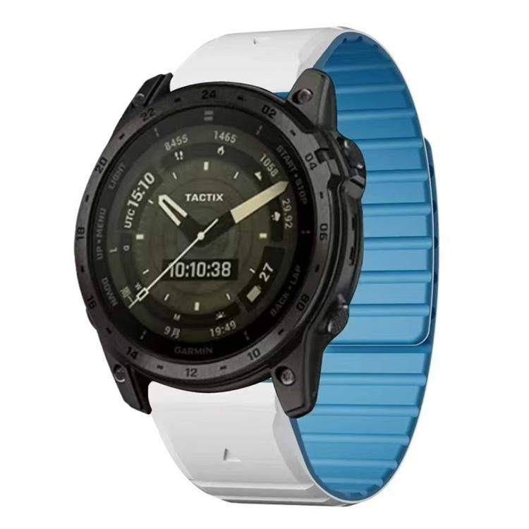 xDfind Two Color Silicone Magnetic Watch Band, For Garmin 26mm, For Garmin 22mm