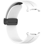 xDfind  Flat Head Groove Folding Black Buckle Silicone Watch Band, For Samsung Galaxy Watch Ultra / Ultra 2025