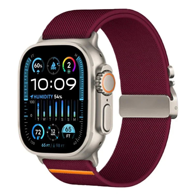 xDfind Parachute Buckle Stretch Nylon Watch Band, For Apple Watch 42 / 44 / 45 / 46 / 49mm, For Apple Watch 38 / 40 / 41 / S10 42mm