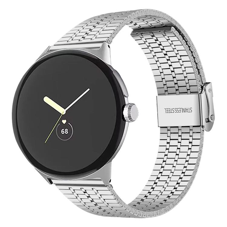 xDfind Seven Beads Buckle Stainless Steel Watch Band, For Google Pixel Watch 5 / 4 / 3 / 2 / 1 41mm, For Google Pixel Watch 5 / 4 / 3 45mm