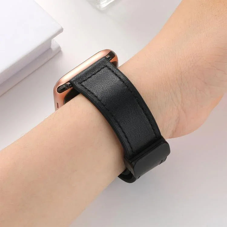 xDfind Crazy Horse Pattern Silicone Skin Magnetic Buckle Watch Band, For Apple Watch 42 / 44 / 45 / 46 / 49mm, For Apple Watch 38 / 40 / 41 / S10 42mm