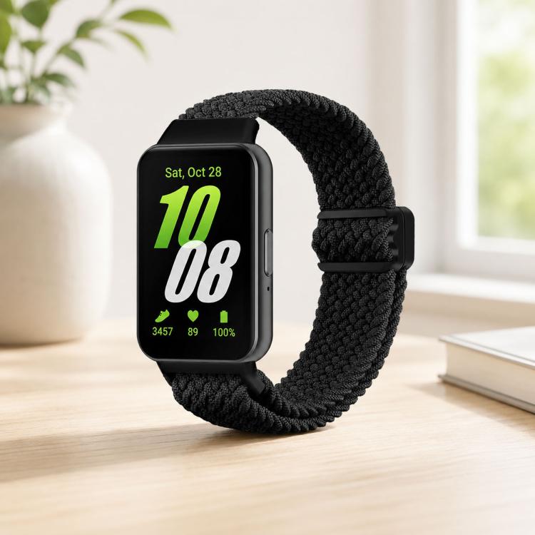 xDfind Magnetic Buckle Nylon Braided Watch Band, For Samsung Galaxy Fit 3