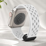 xDfind Magnetic Clasp Silicone Watch Band, For Apple Watch 42 / 44 / 45 / 46 / 49mm, For Apple Watch 38 / 40 / 41 / S10 42mm