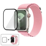 Buckle Loop Nylon Watch Band with 3D Curved Film, For Apple Watch Series 10 46mm