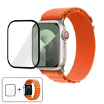 Buckle Loop Nylon Watch Band with 3D Curved Film, For Apple Watch Series 41mm